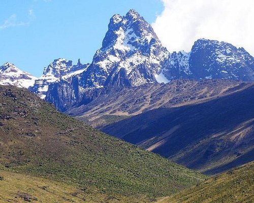 Summit views from Mount Kenya hike